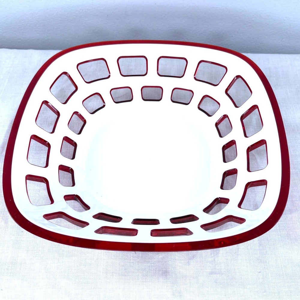 Guzzini Bicolored Modernist Bread Basket